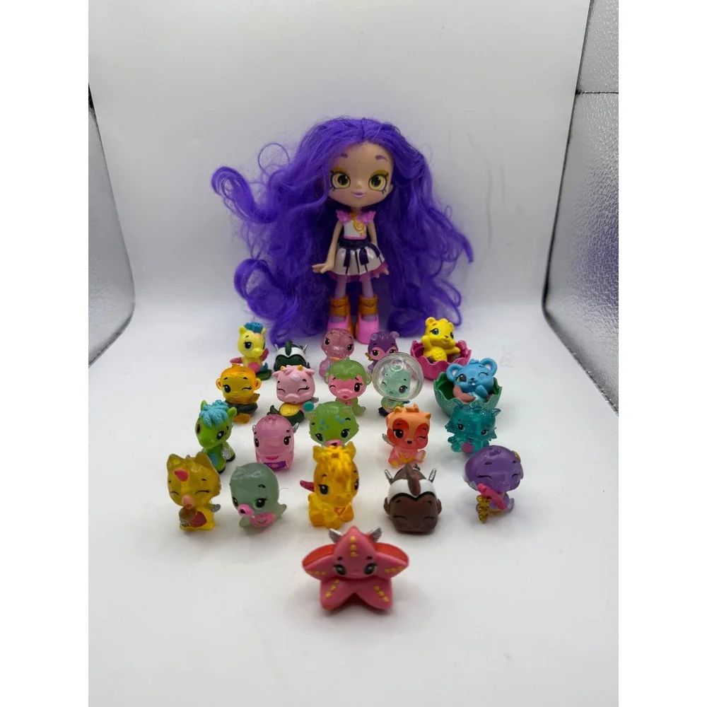 Hatchimals CollEGGtibles Lot of‎ 20 Figures and Shopkins Shoppies Doll